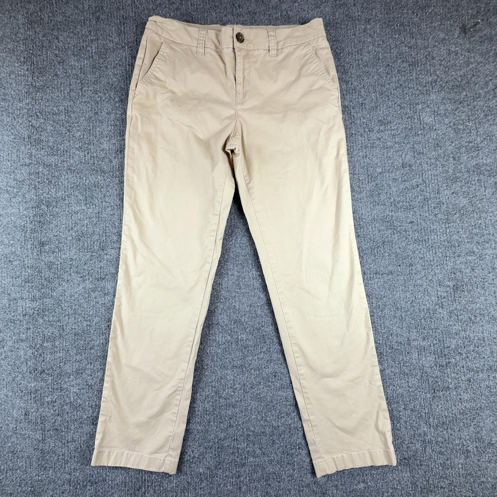 Tommy Hilfiger Pants Womens 10 Beige Chino Twill Straight Leg Stretch Casual